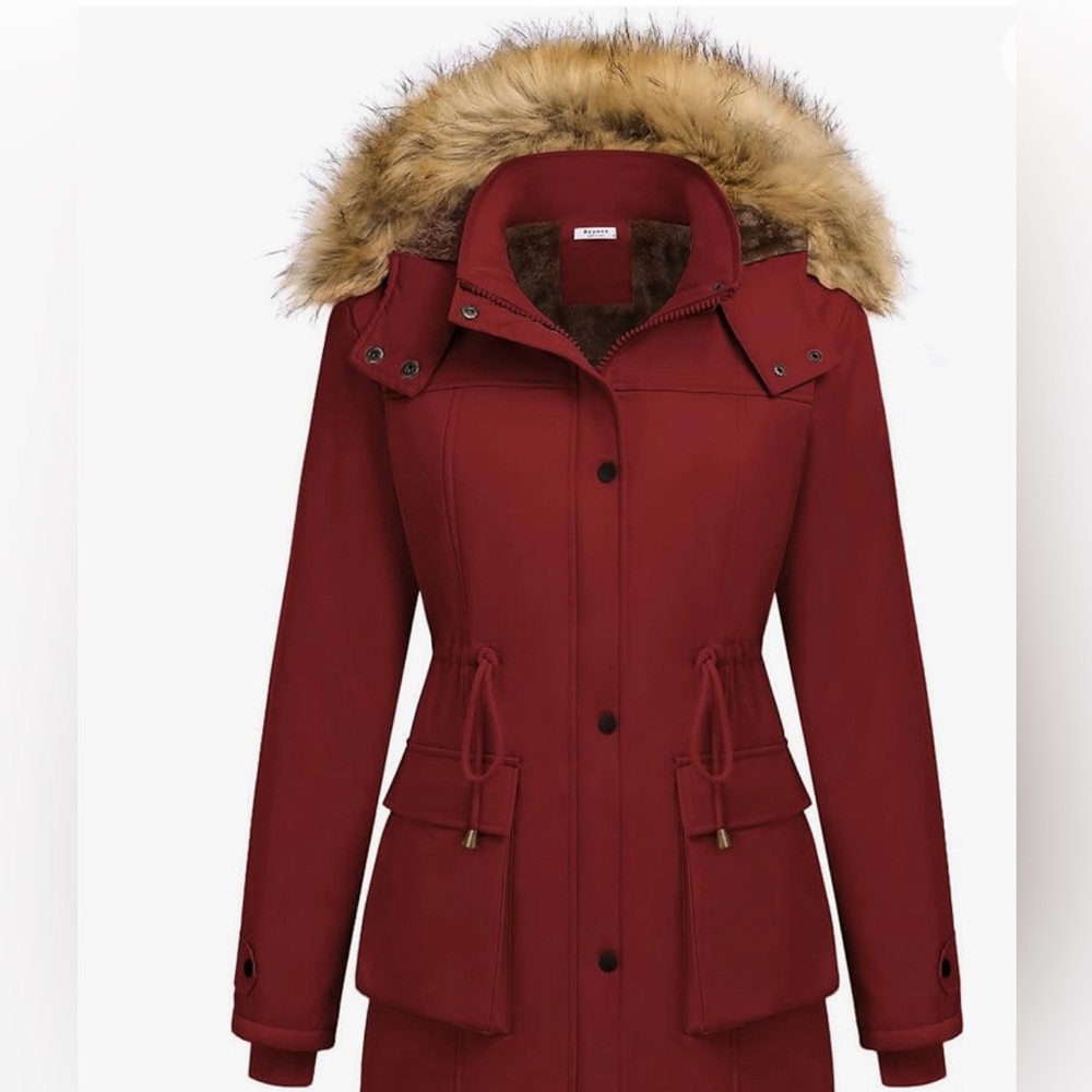 🌼 BEYOVE‎ BURGUNDY WINTER JACKET SIZE